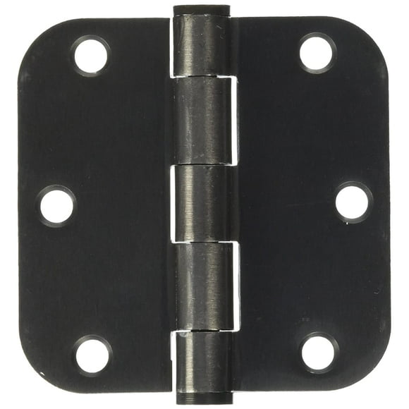 Deltana S44R45-BT Steel 4-Inch x 4-Inch x 5/8-Inch Radius Hinge with Ball Tips 